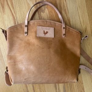 Meanwhile Back On The Farm Leather Convertible Backpack 2.0